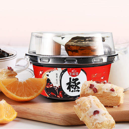 生和堂 奶香红豆龟苓膏222克*6杯量贩装 商品图2