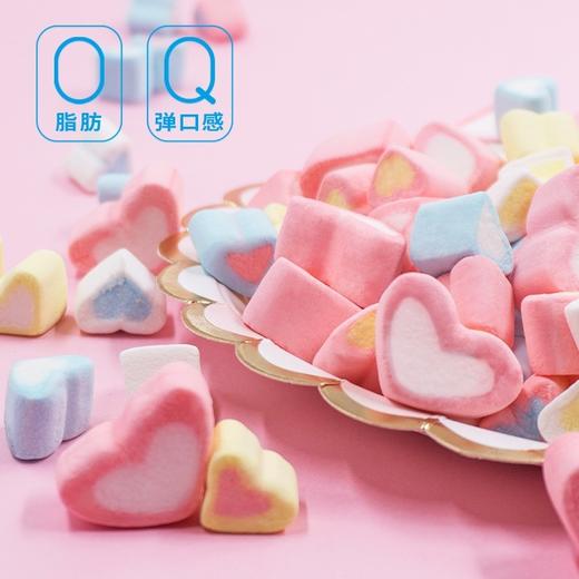 迪士尼夹心棉花糖80g草莓葡萄苹果味注心软喜糖休闲零食儿童糖果 商品图1