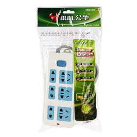 公牛排插混合6位单开关N 402-1.8米（白）