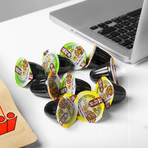 双钱 苓膏啫喱杯袋装 原味、红豆味（1kg/袋） 商品图4