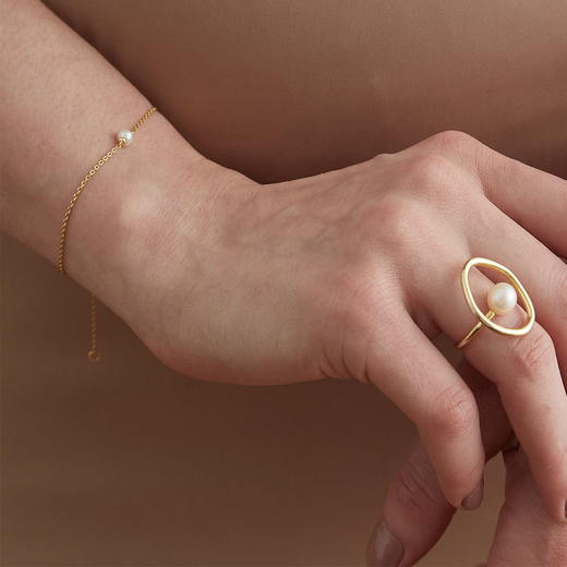纤细珍珠手链 UNFOLDS  Moonlight Bracelet 商品图1