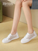 西村名物运动休闲鞋2022夏季新款真皮百搭平底鞋透气免系带小白鞋11021 商品缩略图3