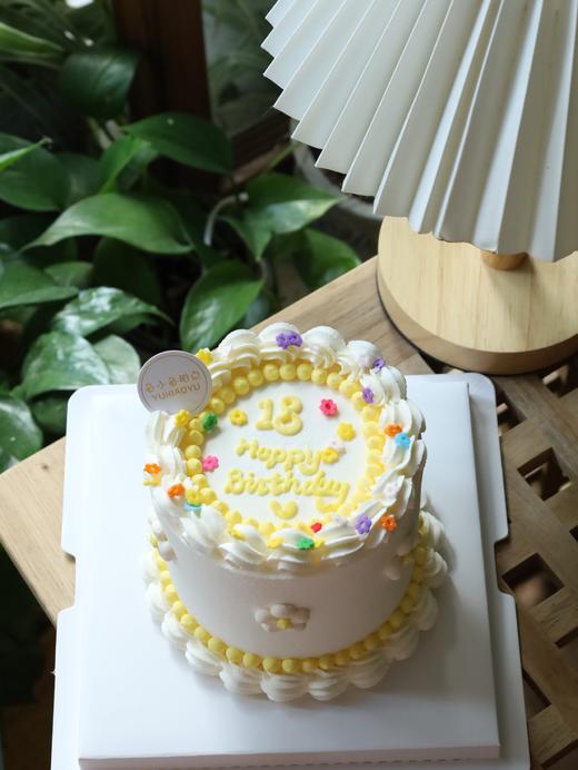 黄色ins Happy birthday（图片是4寸） 商品图1