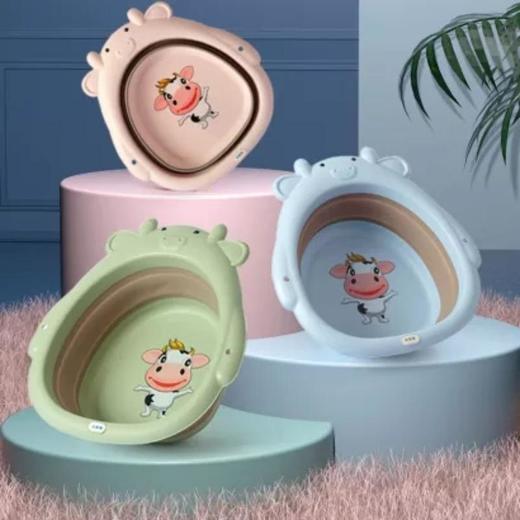 kisshome初生婴儿童折叠脸盆 商品图0