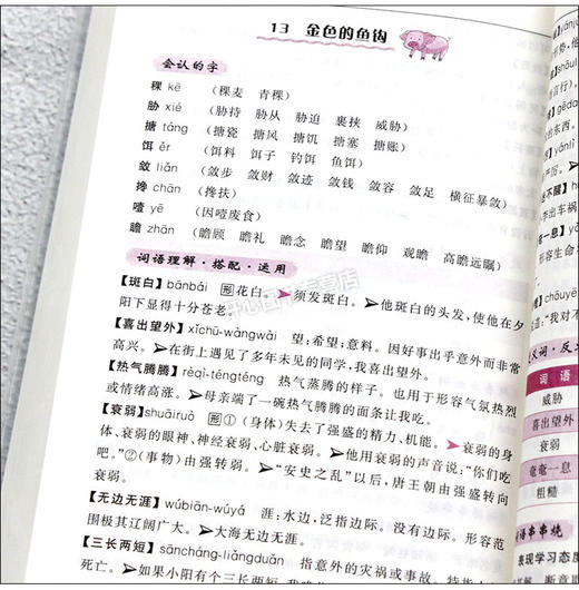 小学语文词语手册统编部编人教版123456一二三四五六年级上下册适用小学生课本教材同步多功能生字词典搭配运用组词造句工具书 商品图1