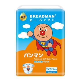 面包超人 云柔轻薄拉拉裤XXXL 34片