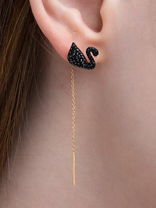 施华洛世奇 Iconic Swan 水滴形耳环天鹅 5351805 商品图2