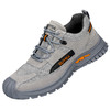 新款灰色劳保鞋男防砸防刺钢包反绒皮四季款耐磨橡胶底舒适透气安全鞋工作鞋 商品缩略图5