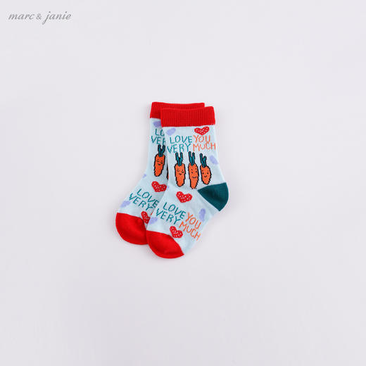 【3双装】马克珍妮春装 男女童蔬菜组合短袜儿童袜子221790 商品图2