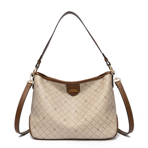 HD61572022新款欧美时尚大容量通勤斜挎大包印花休闲手提斜挎包 商品图5