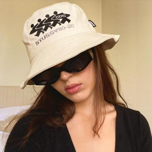 潮牌CDG 联名款刺绣图案 渔夫帽 Z-9329 商品图3
