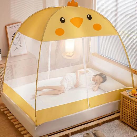 【免安装蚊帐】家用儿童成人蒙古包蚊帐 可折叠加厚圆顶全底2.0帐篷纹帐 商品图4