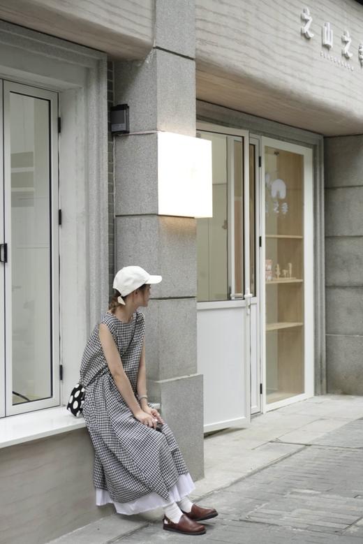 ichi 蓝白小格/蓝白格/黑白小格/黑白格 连衣裙 商品图5