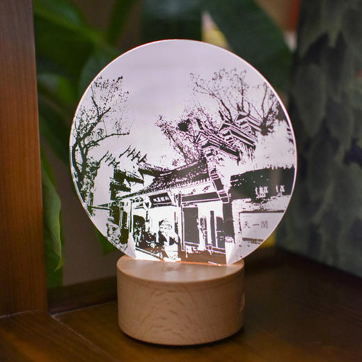 羽诗制造出品夜觅书城套装天一阁夜灯冰箱贴文创礼盒 商品图3