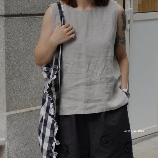 （5折）evameva浅灰深灰蓝黑背心 商品图0