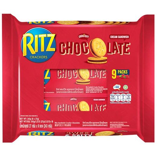 RITZ卡夫乐之饼干芝士柠檬夹心饼干243g（内装9包）休闲饼干 商品图4