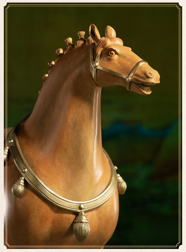 铜师傅全铜摆件盛世唐马小号