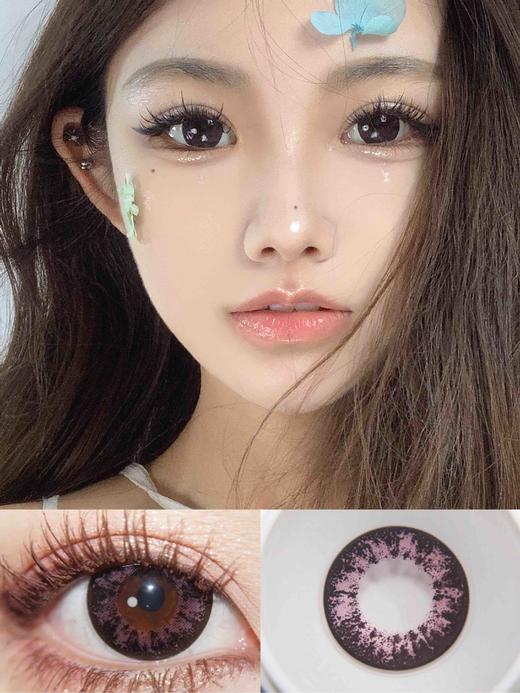 年抛 碎钻银河粉 娃娃粉sheepcon  大直径14.5 着色14.4 (同品牌多副更划算 选款色板在详情页) 粉色美瞳 商品图4