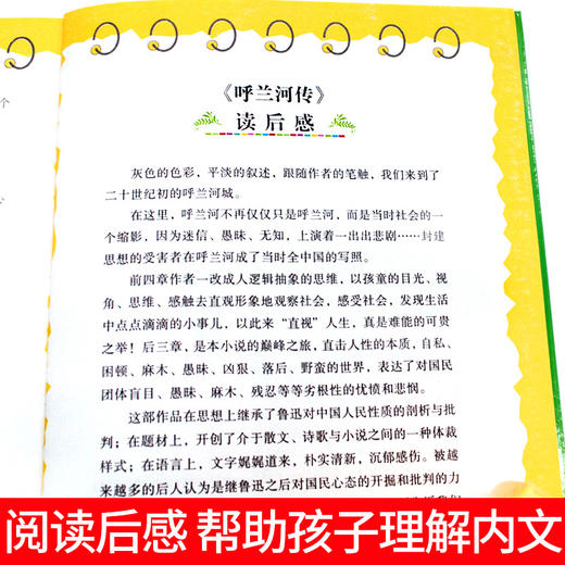 呼兰河传 五年级 萧红著 正版包邮 小学生课外阅读书籍三四六年级青少年儿童读物原著经典文学全集完整版故事书 商品图4