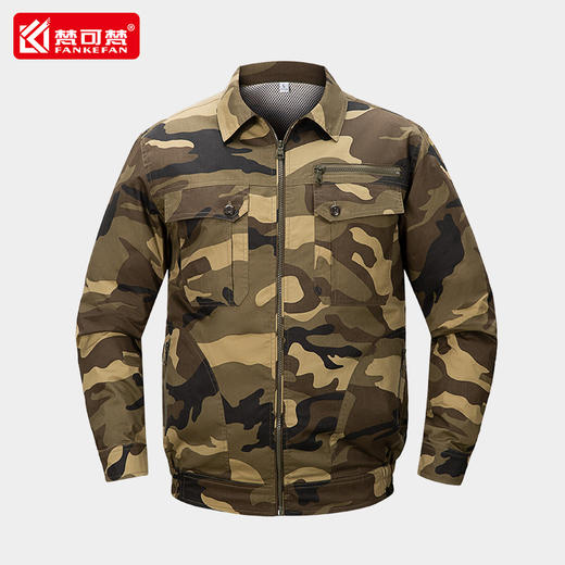 夏季纯棉降温风扇服男款带风扇的衣服充电户外工地工作服可拆工衣 商品图1