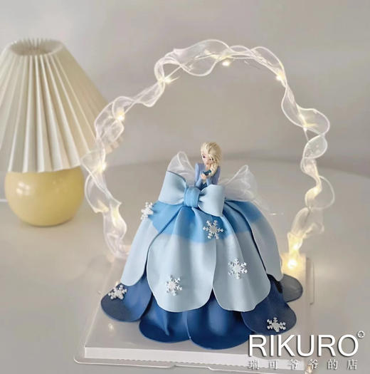 【艾莎女王】冰雪奇缘翻糖蛋糕 商品图0