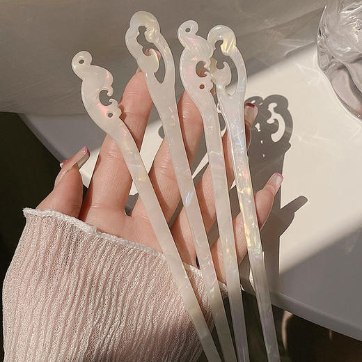 山河令温客行同款古风发簪周子舒祥云定情簪子简约现代丸子头发饰 商品图0