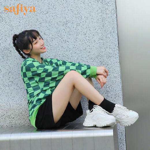 Safiya索菲娅网红月光白轻盈底老爹鞋2022秋网面透气运动鞋SF23112421 商品图4