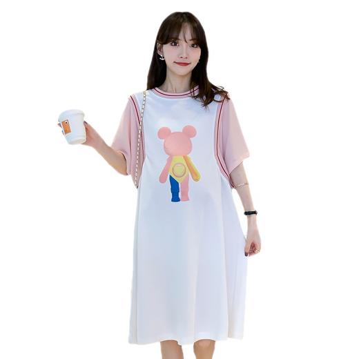 【清新可爱休闲假两件连衣裙】孕妇装2022孕妇中长款T恤假两件 商品图4