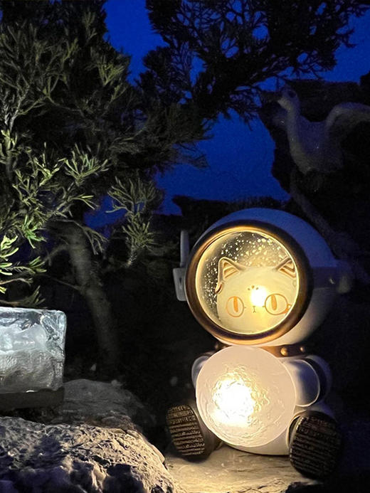 【米舍】大英博物馆安德森猫太空喵氛围灯摆件小夜灯睡眠灯 商品图2