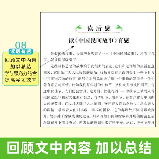 中国民间故事正版五年级读小学生课外阅读书籍三四六年级上册经典书目统编精选青少年儿童读物明间神话故事书 商品图2