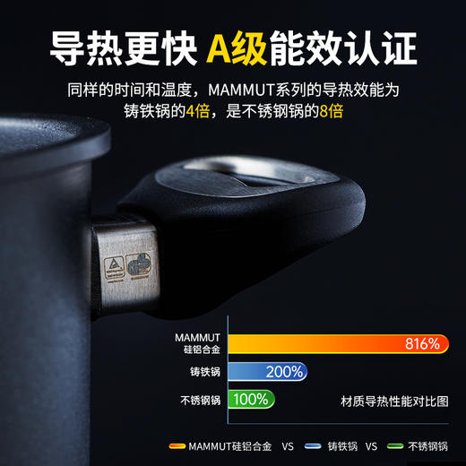 德国原装进口AMT不粘汤锅带盖高端不粘锅 商品图3