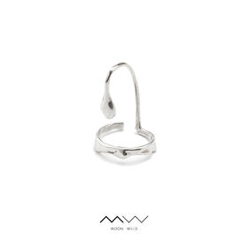 MOON WILD野月亮 原创设计小众个性戒指女轻奢高级感S925银关节食指戒中指指环