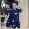男童睡衣夏季短袖薄款套装儿童睡衣冰丝小男孩大童夏天卡通家居服 商品缩略图2