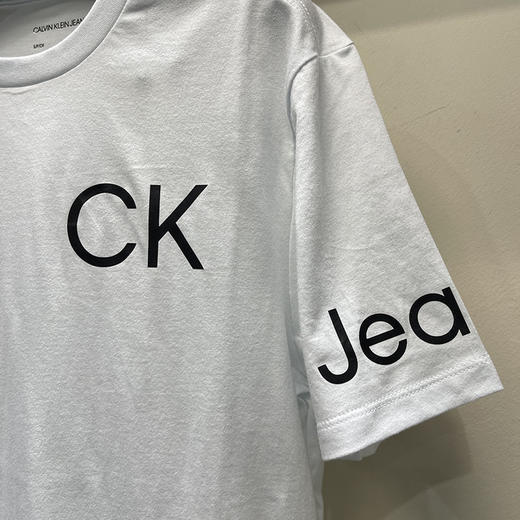 Calvin Klein Jeans/CK 男士简约纯棉圆领短袖T恤 商品图3