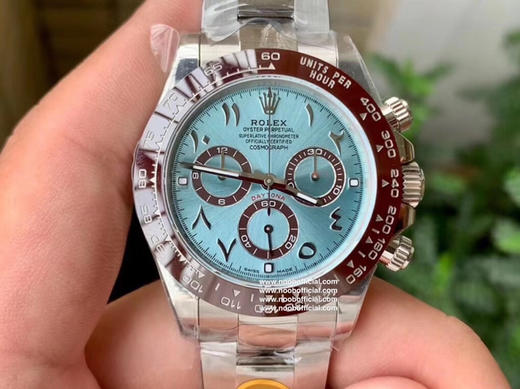 N劳li士迪通拿V8终极版本116506迪拜限量款冰蓝迪，真正4130机芯，904L钢，厚度和正品一致，全部计时功能100%实现，使用了订制版KIF避震器。 商品图2