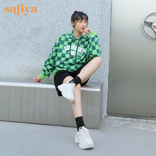 Safiya索菲娅网红月光白轻盈底老爹鞋2022秋网面透气运动鞋SF23112421 商品图5