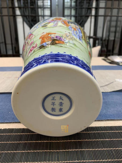 青花加彩三星祥福梅瓶 商品图2