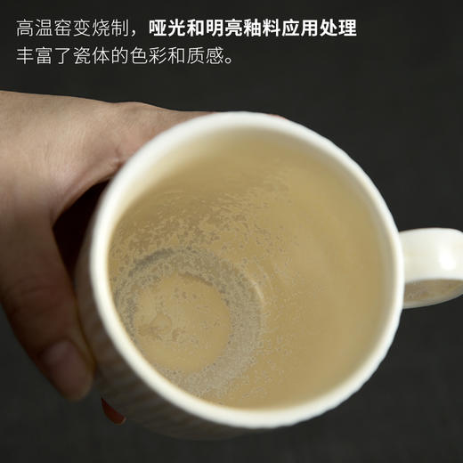 DXC创意高颜值办公室喝水杯 2022新款有设计感复古陶瓷马克杯家用 商品图2