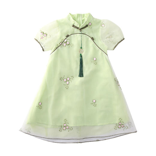 儿童洋气夏装，女孩夏季公主旗袍儿童汉服女童汉服连衣裙PJX-005 商品图4