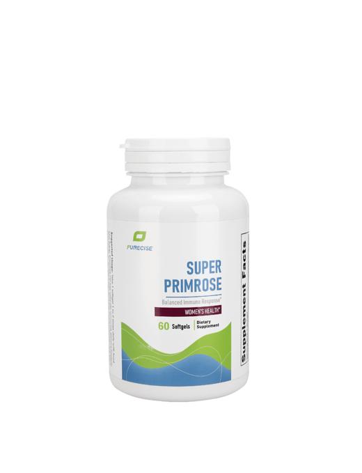 【月见草油精华1300mg】Super Primrose 60粒 富含γ-亚麻酸 GLA 经期不适 青春期男女生 痘痘肌 皮肤粗糙 皮肤紧致度弹性 Purecise倍赛思 商品图7