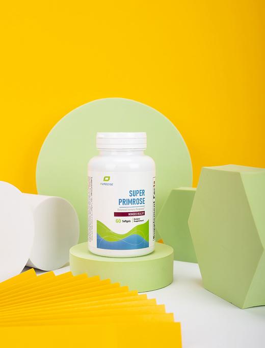 【月见草油精华1300mg】Super Primrose 60粒 富含γ-亚麻酸 GLA 经期不适 青春期男女生 痘痘肌 皮肤粗糙 皮肤紧致度弹性 Purecise倍赛思 商品图4