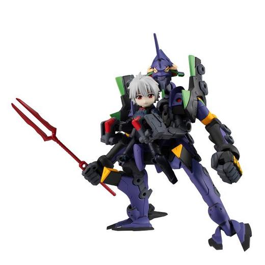 万代手办    HMG-83292  限定 桌面武装 新世纪福音战士 新剧场版 碇真嗣&渚薰&EVA13号机 商品图4