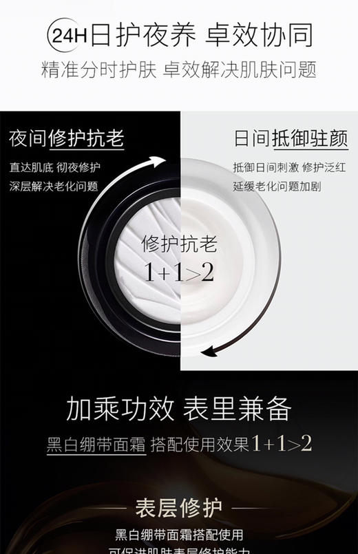 【海关保税直发】HR赫莲娜黑白绷带套盒-黑绷带50ml白绷带50ml-会员5折 商品图1