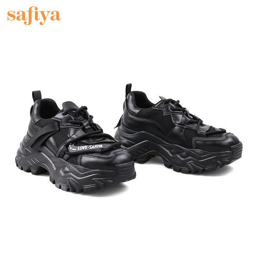 Ssafiya索菲娅潮酷机甲风云感轻盈底老爹鞋2022秋新款网面运动鞋SF23112408 商品图7