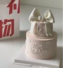 Ins淡粉蝴蝶结双层蛋糕 商品缩略图0