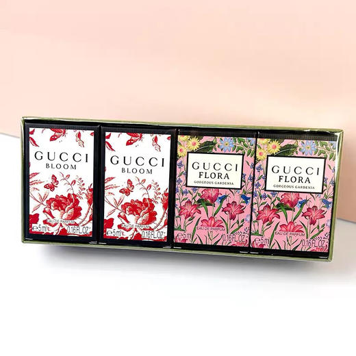 Gucci花悦绽放绮梦栀子香水小样四件套（花悦绽放5ml*2+绮梦栀子花5ml*2） 商品图7