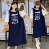 【时尚百搭拼接假两件孕妇裙】孕妇装夏装新款大码恤孕妇连衣裙 商品缩略图1