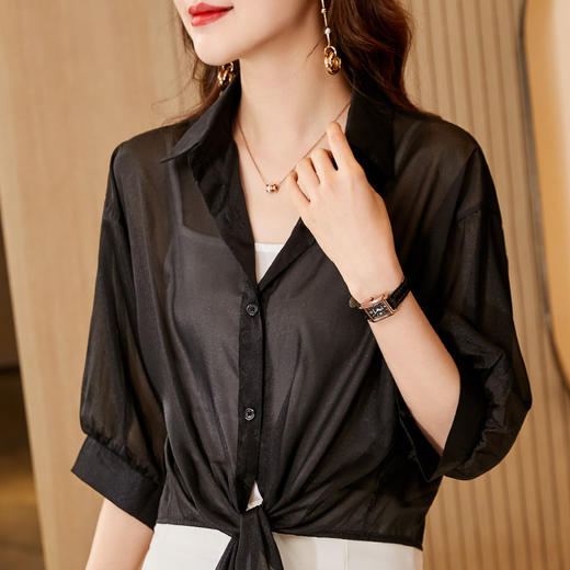 慵懒宽松，设计感小众上衣外搭薄款防晒开衫外套TYL-3313 商品图0