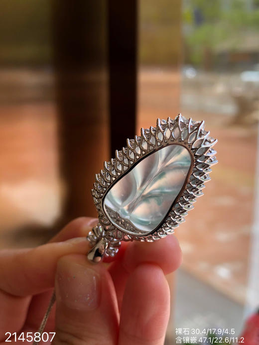 2145807、玻璃飘翠叶子吊坠，59999 商品图7