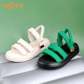 Safiya索菲娅泡泡棉云朵轻柔凉鞋2022夏季厚底凉拖SF22115404